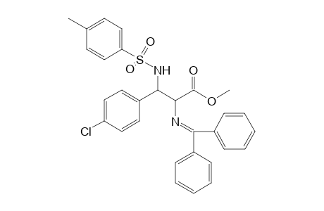 syn and Anti-methyl 2-[(diphenylmethylene)amino]-3-(4-methylphenylsulfonamide)-3-(p-chlorophenyl)propanoate