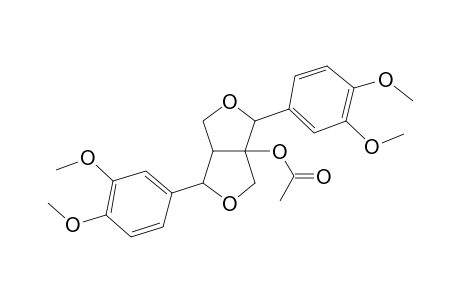 3,6-bis(3,4-Dimethoxyphenyl)-3,4,6,6A-tetrahydro-1H-furo[3,4-C]furan-3A-ol, ac derivative