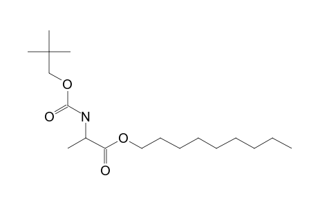 D-Alanine, N-neopentyloxycarbonyl-, nonyl ester