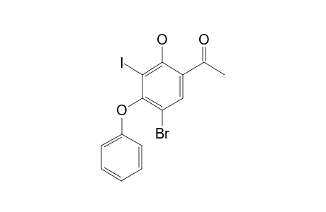 1-(5-Bromanyl-3-iodanyl-2-oxidanyl-4-phenoxy-phenyl)ethanone