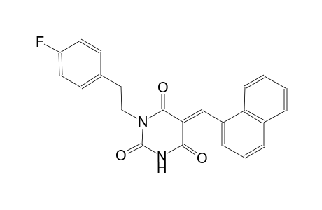 (5E)-1-[2-(4-fluorophenyl)ethyl]-5-(1-naphthylmethylene)-2,4,6(1H,3H,5H)-pyrimidinetrione