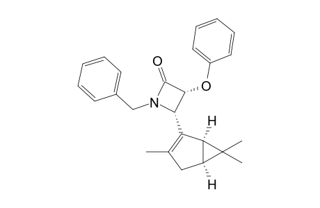 (3R,4S,1'R,5'S)-1-(Benzyl)-3-phenoxy-4-[3',6',6'-trimethylbicyclo[3.1.0]hex-2'-en-2'-yl]azetidin-2-one