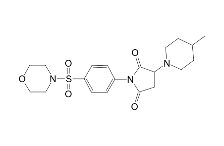 3-(4-Methyl-1-piperidinyl)-1-[4-(4-morpholinylsulfonyl)phenyl]-2,5-pyrrolidinedione