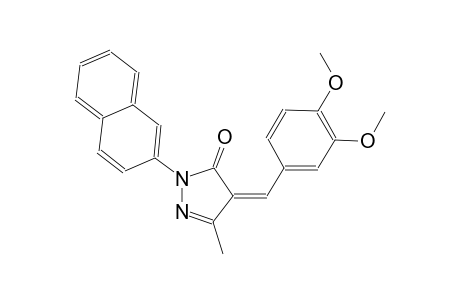 (4Z)-4-(3,4-dimethoxybenzylidene)-5-methyl-2-(2-naphthyl)-2,4-dihydro-3H-pyrazol-3-one