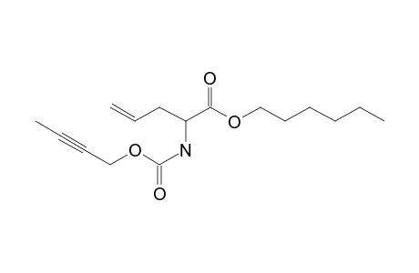 2-Aminopent-4-enoic acid, N-(but-2-yn-1-yloxycarbonyl)-, hexyl ester