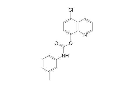 5-chloro-8-quinolinol, m-methylcarbanilate (ester)