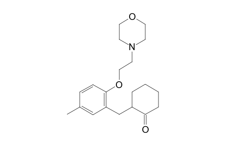 2-(5-Methyl-2-(2-morpholinoethoxy)benzyl)cyclohex-1-one