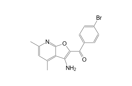 (3-amino-4,6-dimethylfuro[2,3-b]pyridin-2-yl)(4-bromophenyl)methanone