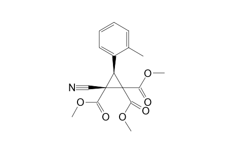 Trimethyl (2R*,3R*)-2-cyanocyclopropane-3-(2-methylphenyl)-1,1,2-tricarboxylate