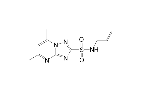 5,7-Dimethyl-[1,2,4]triazolo[1,5-a]pyrimidine-2-sulfonic acid allylamide