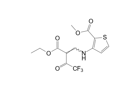3-[(2-carboxy-3-oxo-4,4,4-trifluoro-1-butenyl)amino]-2-thiophenecarboxylic acid, 3-ethyl 2-methyl ester