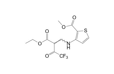 3-[(2-carboxy-3-oxo-4,4,4-trifluoro-1-butenyl)amino]-2-thiophenecarboxylic acid, 3-ethyl 2-methyl ester