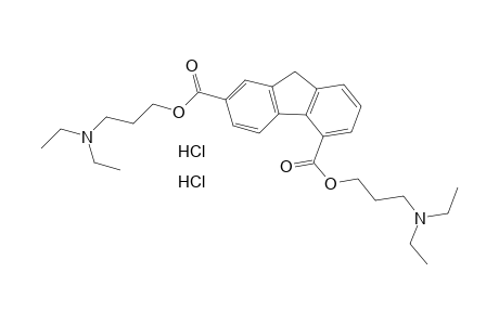 fluorene-2,5-dicarboxylic acid, bis[3-(diethylamino)propyl] ester, dihydrochloride