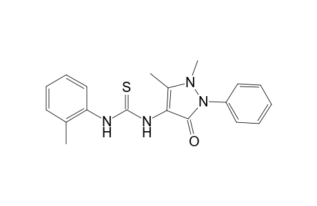 thiourea, N-(2,3-dihydro-1,5-dimethyl-3-oxo-2-phenyl-1H-pyrazol-4-yl)-N'-(2-methylphenyl)-