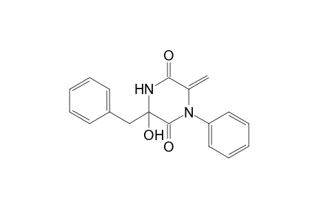 3-Benzyl-3-hydroxy-6-methylidene-1-phenylpiperazine-2,5-dione