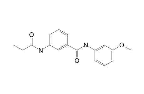 N-(3-Methoxyphenyl)-3-(propanoylamino)benzamide