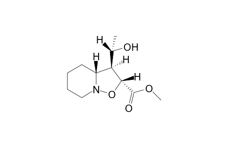 Methyl (2RS,3SR,3aRS,1'SR)-2-[(1RS)-1-hydroxyethyl]hexahydro-2H-isoxazolo[2,3-a]pyridine-2-carboxylate