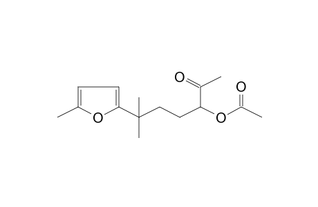 Acetic acid, 1-acetyl-4-methyl-4-(5-methylfuran-2-yl)pentyl ester