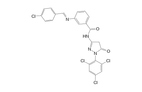 3-(4-Chlorobenzylideneamino)-N-[5-oxo-1-(2,4,6-trichlorophenyl)-2-pyrazolin-3-yl]benzamide