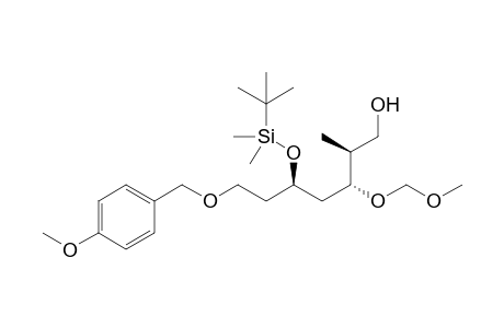 (2S,3R,5R)-5-{[tert-Butyl(dimethyl)silyl]oxy}-7-[(4-methoxybenzyl)oxy]-3-methoxymethoxy-2-methylheptan-1-ol