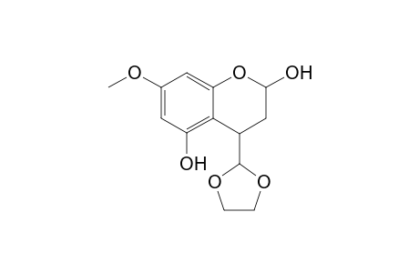 cis-3,4-Dihydro-4-(1,3-dioxolan-2-yl)-2,5-diydroxy-7-methoxy-1(2H)-benzopyran
