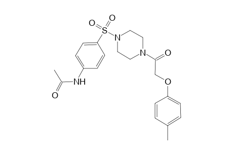 acetamide, N-[4-[[4-[2-(4-methylphenoxy)acetyl]-1-piperazinyl]sulfonyl]phenyl]-