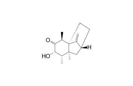 4-HYDROXY-1,8-EPI-ISOTENERONE;(1S*,2S*,4S*,5S*,6S*,8R*)-4-HYDROXY-2,5,6-TRIMETHYL-11-METHYLENETRICYCLO-[6.2.1.0(1,6)]-UNDECAN-3-ONE