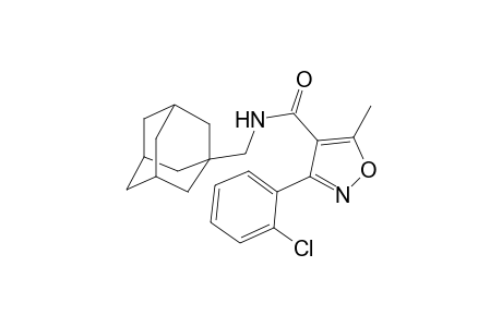 N-(1-adamantylmethyl)-3-(2-chlorophenyl)-5-methyl-1,2-oxazole-4-carboxamide