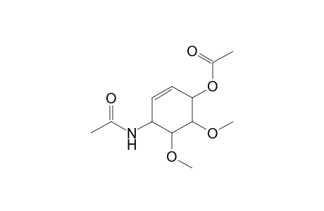(4-acetamido-5,6-dimethoxy-cyclohex-2-en-1-yl) acetate