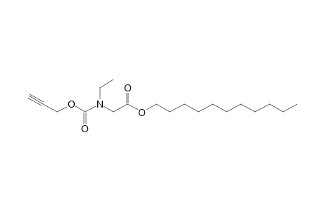 Glycine, N-ethyl-N-propargyloxycarbonyl-, undecyl ester