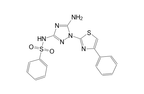 benzenesulfonamide, N-[5-amino-1-(4-phenyl-2-thiazolyl)-1H-1,2,4-triazol-3-yl]-