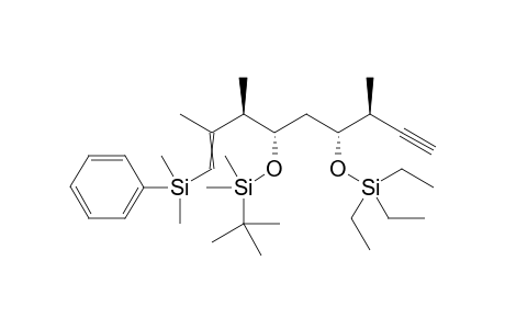 tert-butyl-[(1S,3R,4S)-1-[(1R)-3-[dimethyl(phenyl)silyl]-1,2-dimethyl-allyl]-4-methyl-3-triethylsilyloxy-hex-5-ynoxy]-dimethyl-silane