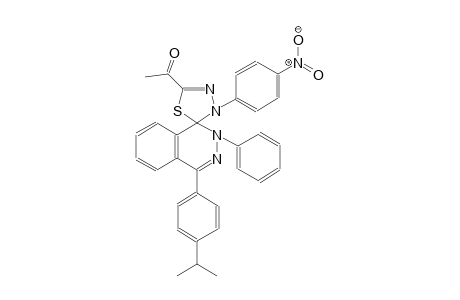 1-(4-(4-isopropylphenyl)-3'-(4-nitrophenyl)-2-phenyl-2H,3'H-spiro[phthalazine-1,2'-[1,3,4]thiadiazol]-5'-yl)ethanone