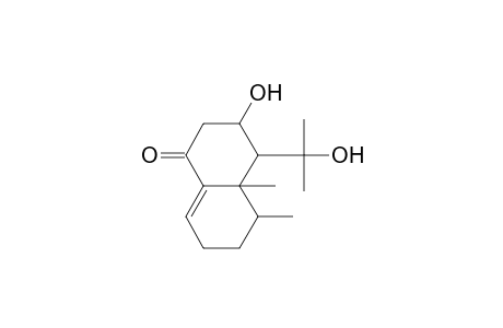 1(2H)-Naphthalenone, 3,4,4a,5,6,7-hexahydro-3-hydroxy-4-(1-hydroxy-1-methylethyl)-4a,5-dimethyl-