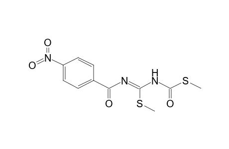 1-([((Z)-(Methylsulfanyl)([(methylsulfanyl)carbonyl]amino)methylidene)amino]carbonyl)-4-nitrobenzene