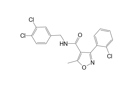 3-(2-chlorophenyl)-N-(3,4-dichlorobenzyl)-5-methyl-4-isoxazolecarboxamide