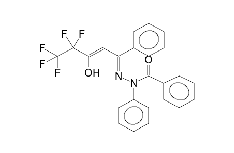 4,4,5,5,5-PENTAFLUORO-3-HYDROXY-1-PHENYL-2-PENTEN-1-ONE N-PHENYL-N-BENZOYLHYDRAZONE