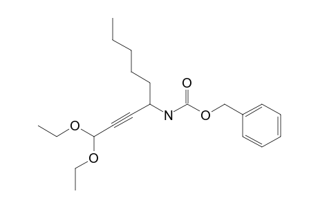 Benzyl N-(4,4-diethoxy-1-pentylbut-2-ynyl)carbamate