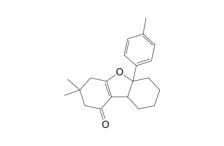 5a-(4-Methylphenyl)-3,3-dimethyl-1,2,3,4,5a,6,7,8,9,9a-decahydrodibenzofuran-1-one