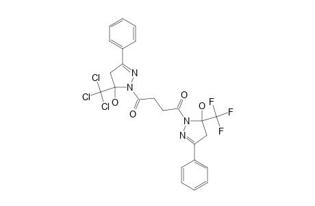 #5C;1-[5-(TRIFLUOROMETHYL)-5-HYDROXY-3-PHENYL-4,5-DIHYDRO-1H-PYRAZOL-1-YL]-4-[5-(TRICHLOROMETHYL)-5-HYDROXY-3-PHENYL-4,5-DIHYDRO-1H-PYRAZOL-1-YL]-BUTANE