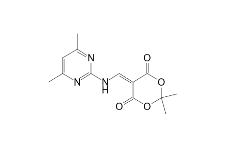 {[(4,6-dimethyl-2-pyrimidinyl)amino]methylene}malonic acid, cyclicisopropylidene ester