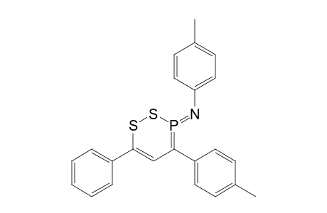 1,2,3-Dithiaphosphorin, 3,3-dihydro-4-(4-methylphenyl)-3-[(4-methylphenyl)imino]-6-phenyl-