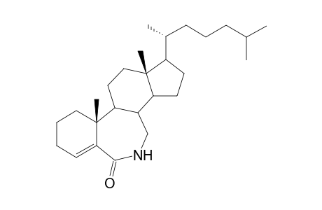 7-Aza-B-cholest-4-en-6-one