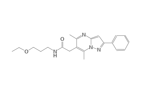 pyrazolo[1,5-a]pyrimidine-6-acetamide, N-(3-ethoxypropyl)-5,7-dimethyl-2-phenyl-