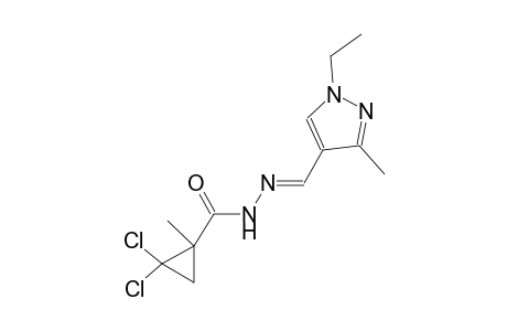 2,2-dichloro-N'-[(E)-(1-ethyl-3-methyl-1H-pyrazol-4-yl)methylidene]-1-methylcyclopropanecarbohydrazide