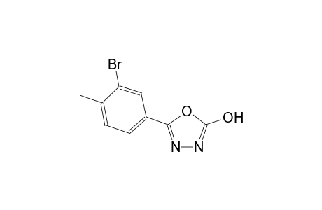 5-(3-bromo-4-methylphenyl)-1,3,4-oxadiazol-2-ol