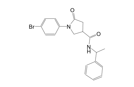 1-(4-bromophenyl)-5-oxo-N-(1-phenylethyl)-3-pyrrolidinecarboxamide