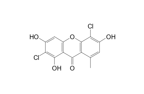 9H-Xanthen-9-one, 2,5-dichloro-1,3,6-trihydroxy-8-methyl-