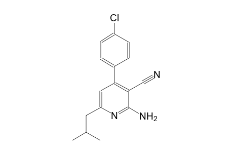 2-amino-4-(4-chlorophenyl)-6-isobutylnicotinonitrile