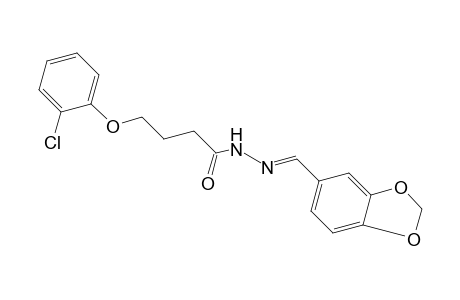 4-(o-chlorophenoxy)butyric acid, piperonylidenehydrazide